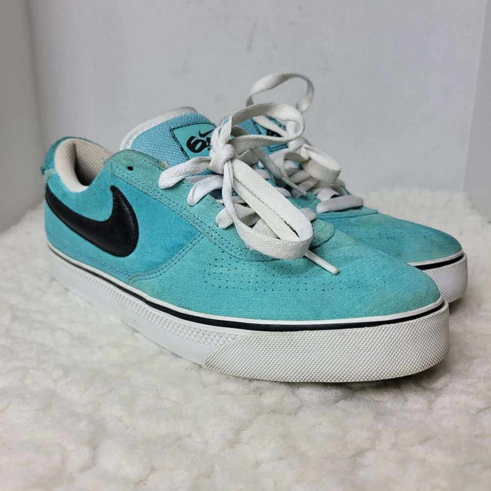 Nike 6.0 Mavrk Men's Sneaker Size 8 Blue Suede Low 442477-004 Shoes